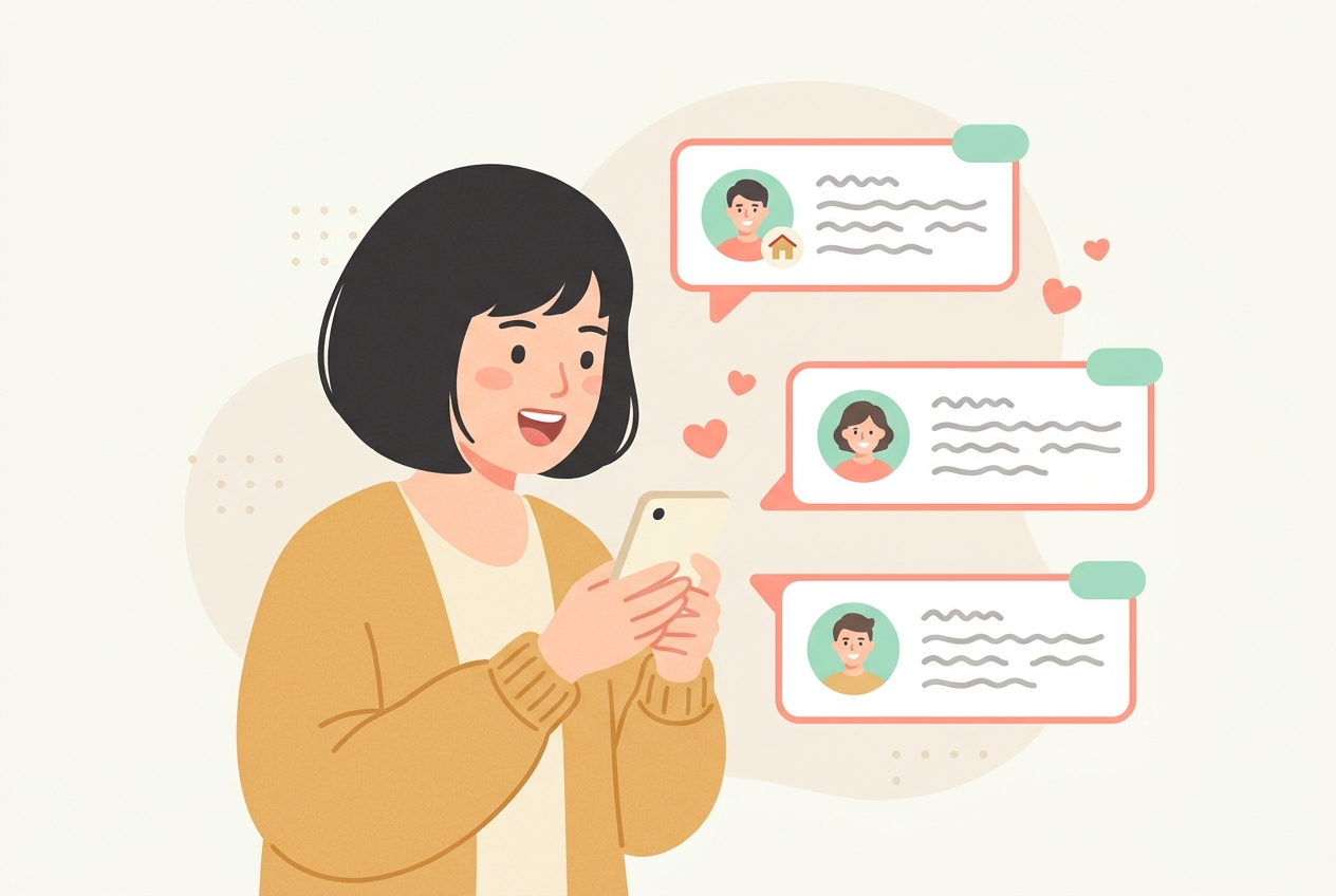 STEP2 担当者からの提案が届くイラスト